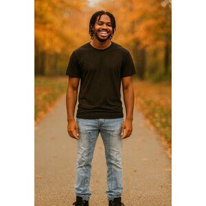 Serenede Stacked Mens Blue Jeans 34